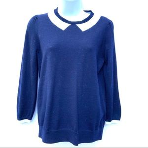J. Crew Wool Sweater in Navy Size Small